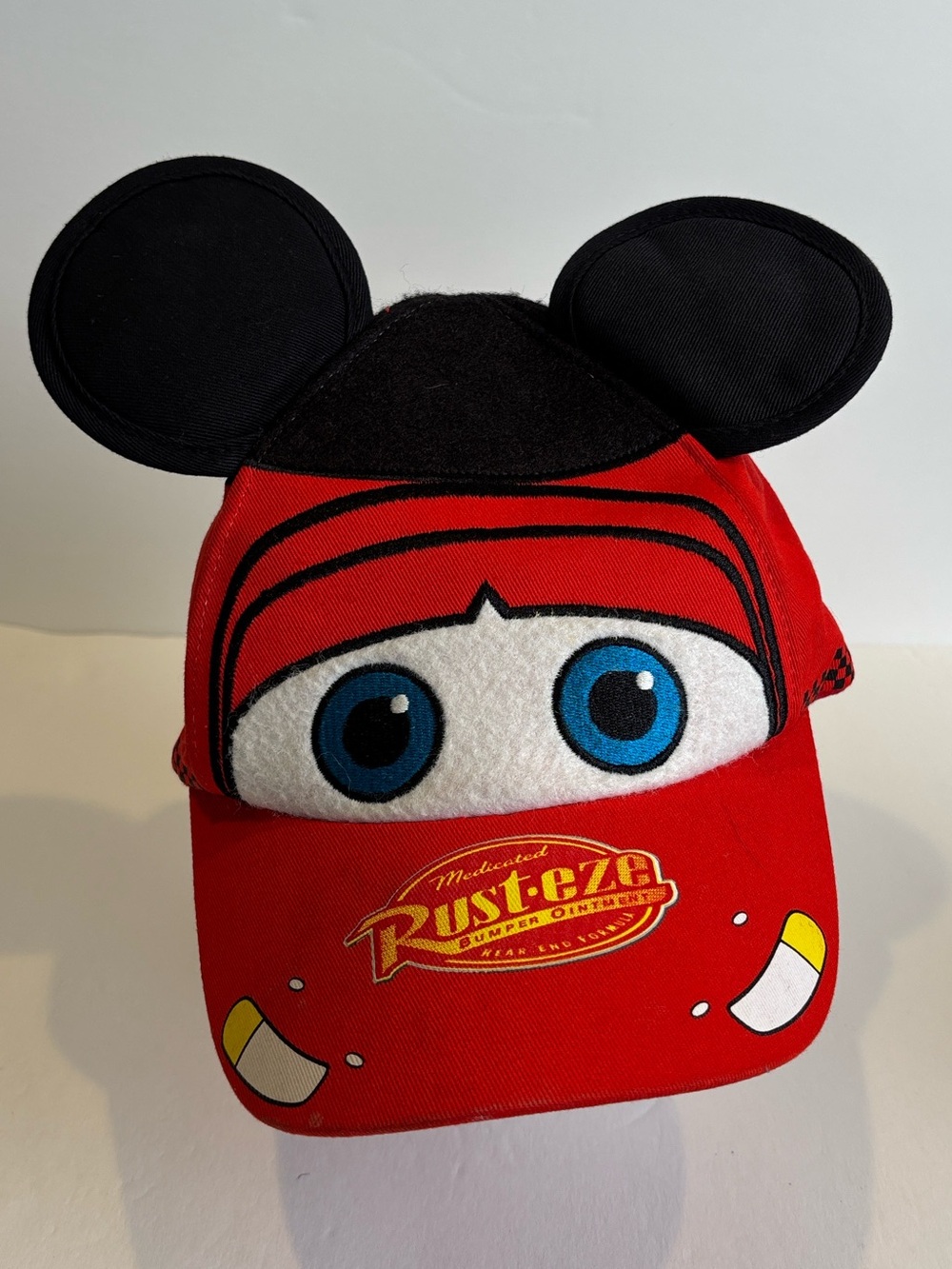 Disney Pixar Cars Lightning McQueen Red Kids Cap with Ears